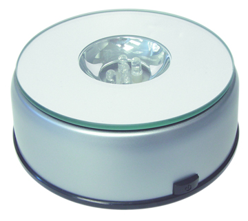 Lighted Cube Base with Multicolored Lights