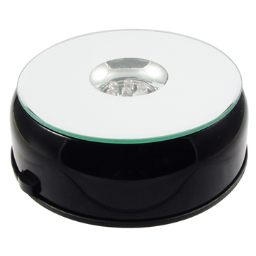 Black Cube Base with White Lights